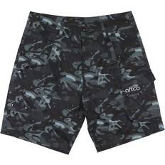 Camouflage - Men Shorts aftco Men's Tactical Fishing Shorts - Black Camo