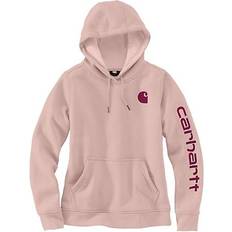 Carhartt Women's Clarksburg Graphic Sleeve Pullover Sweatshirt - Ash Rose