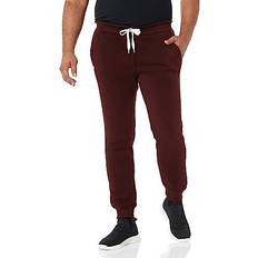 Men's Basic Active Fleece Joggers - Burgundy