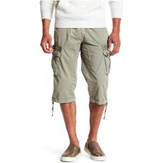 XRay Mens Belted Long Cargo Shorts - Leaf Green