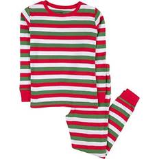 Leveret Kid's Christmas Pajamas - Red White Green