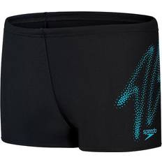 Svarte Badebukser Speedo Boy's Hyper Boom Aquashorts - Black/Blue (800315415188)