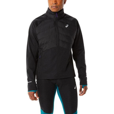 Mens black asics Asics Men's Winter Run Jacket -Performance Black Heather/Perform Black