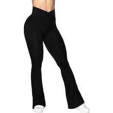 Women - Yoga Pants Sunzel Flare Leggings - Black