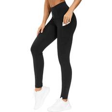 Polyamide Tights The Gym People Thick High Waist Yoga Pants - Black