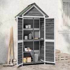 Outbuildings vidaXL Tool Shed Organiser Sentry Shed Pine (Building Area )