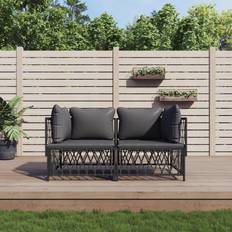 Garden lounge set Utemöbler vidaXL Garden Anthracite Outdoor Lounge Set