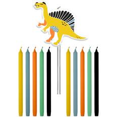 Articoli per Feste Folat Set di 11 candele Dino Roars 10 cm