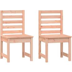 vidaXL Chaises de jardin 2 pcs 40,5x48x91,5 cm bois massif de douglas Douglas naturel