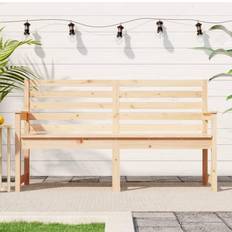 Bancs de Jardin vidaXL 159.5x48x91.5 cm Bois Massif De Pin Natural Pine Banc de Jardin