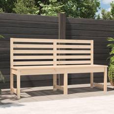 vidaXL natural pine, 157.5 Garden Bench