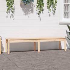 vidaXL natural pine, 203.5 Garden Bench