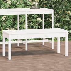 vidaXL white pine, 109 Garden Bench