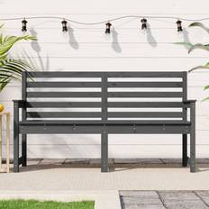 vidaXL 159,5x48x91,5 massivt Havebænk
