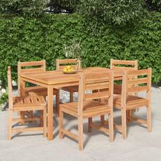 vidaXL 7 Garden Patio Dining Set, 1 Table incl. 6 Chairs