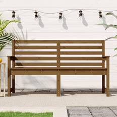 vidaXL honey brown pine Garden Bench