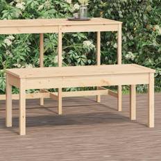 vidaXL natural pine, 109 Garden Bench