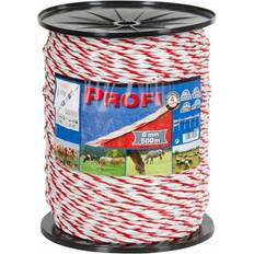 Kerbl Fencing Rope Profi 500 m Ø 6 mm White/Red 6x0,30 TriC