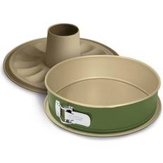 Accessori da forno Guardini Bnat Tortiera Apribile 2 Fondi 26 cm Verde/Beige Stampo a cerniera