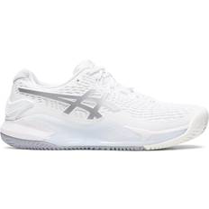 Dam - Silver Racketsportskor Asics GEL-RESOLUTION CLAY White/Pure Silver