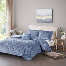 Intelligent Design Isabel Velvet Bedspread Pink, Purple, Blue, Gray, Black (228.6x228.6cm)