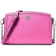 Michael Kors Chantal Large Pebble Leather Crossbody Bag - Cerise