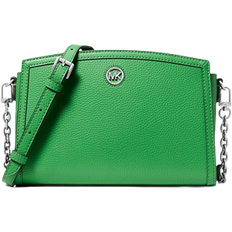 Michael Kors Chantal Large Pebbled Leather Crossbody Bag - Palm Green