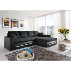 Schwarz Möbel Poco Functional Sofa 267cm 4-Sitzer