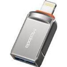 Mcdodo Kabeladaptrar Kablar Mcdodo USB- A Lightning Adapter, OTG, OT-8600, USB-A 3.0 Lightning