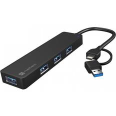 Natec 3.0 4 ports USB C to USB A M-F 0.2m