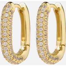 Pave chain link huggies