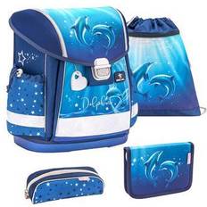 Plastic School Bags Belmil Classy Schulranzen-Set 4tlg Dolphins