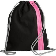 Roze Gymsacks Gym bag Go black zipper pink