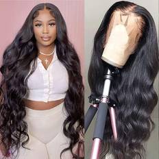 Human hair lace front GOMOST 13x4 Body Wave Lace Front Wigs Human Hair Wig 24 inch Natural Black