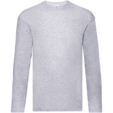 Fruit of the Loom Men's R Long Sleeved T-shirt - Heather Grey