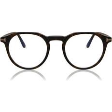 Blu Occhiali da vista e da lettura Tom Ford FT5833-B Blu-Light Block 052 da Vista Tartarugatishell per Uomo (Solo Montatura)