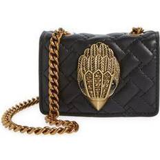 Kurt Geiger Micro Kensington Quilted Leather Crossbody Bag - Black