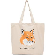 Maison Kitsuné Tote Bag Signature Toile Beige