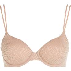 Dame - Naturfarvet BH'er Calvin Klein Sheer Marq Lace Demi-Plunge Bras