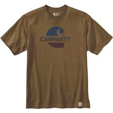 Carhartt C Graphic T-Shirt - Light Brown/Dark Blue