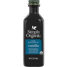 Simply juice Simply Organic Vanilla Flavoring non-alcoholic, Certified Organic 4 Pack