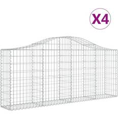 vidaXL 200 80/100 cm/ 4 Arched Gabion Basket Gabion