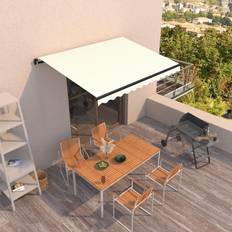 VidaXL Terrassemarkiser vidaXL markise 350x250 manuel betjening cremefarvet