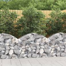 vidaXL Panier De Gabions Arqué Cage À Gabion 100x30x60/80 cm