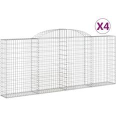 vidaXL 300 cm/ 4 Arched Gabion Basket Cage