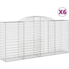 vidaXL Gabionkurver Buede 6 Stk 300 x 50 x 140 cm