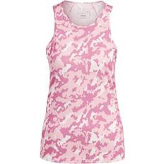 Pink - Running Tank Tops adidas Women's Own The Run Camo Running Tank Top - Clear Pink