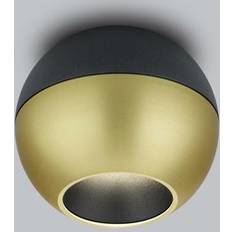 IP20 Ground Lighting Helestra Eto LED Downlight Ø 10 cm 927 Gold Black Ground Lighting