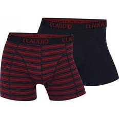 Claudio Cotton Trunks 2-pack - Black/Red