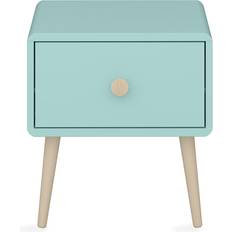 Steens Gaia Nightstand 1 Drawer Cool Mint Bedside Table